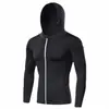 Traje Esportivo Personalizado Transfronteiriço Masculino Secagem Rápida Respirável Macacão Corrida ao Ar Livre Treinamento Fitness Roupa Base Manga Longa