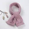 Rayas Lana Mezcla Doble Capa Mangas Cruzado Unisex Estilo Británico Invierno Cálido Bufanda Protección Frío Corto Nuevo