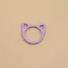 Atacado do Fabricante Liga Colorida Orelhas de Gato Marcadores de Pontos Marcadores de Pontos Fechados Marcadores de Pontos Desenho Animado Ferramentas de Tricô DIY