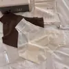 Calcinha de renda sem costura costurada novo estilo feminino francesa pura desejo menina cintura baixa sexy respirável seda gelada triângulo calcinhas femininas
