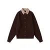 Suéter Cardigan Gola Camisa Falso Duas Peças Estilo College Solto Retro Americano Novo Outono 2026 Vintage Yidao para Homens