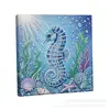Acessórios de pintura de diamante mais vendidos em todo o mundo: Adesivos de diamante 5D irregulares para DIY com designs de animais marinhos para decoração de interiores, pintura de pérolas