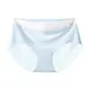 Ropa Interior Sin Costuras de Seda de Hielo para Mujer 2025 Nuevo Verano Delgada Antibacteriana en la Entrepierna Cintura Media-Baja Sensación de Segunda Piel Pantalones Cortos de Yoga