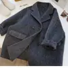2026 Novo Casaco de Lã Estilo Chinês para Meninos Cinza Casaco de Lã Moda Infantil Elegante e Estiloso