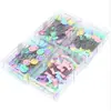 Caja Doméstica 100 Agujas de Posicionamiento para Patchwork de Costura Agujas de Perlas Flor de Ciruelo Oscuro Mariposa Fijación de Corte Vertical para Ropa Hecha a Mano