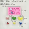 Molde de Silicone Joaninha Borboleta Inseto Chocolate Fondant Ferramenta de Decoração de Bolo Molde Artesanal de Argila Molde de Bolo