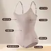 Faja moldeadora de una pieza transfronteriza para mujer, pantalones abdominales, moldea caderas abiertas, tirantes, ropa interior, corsé elástico