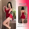 Roupa de Dormir Sensual Noturna Estilo Puro Desejo Costas Nuas High-End Roupa de Casa Sexy Seda de Gelo Amarração Chemise 9662