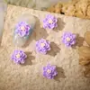 Faça Você Mesmo Arte de Unha Lótus Três Camadas Duas Cores Flor Pequena Som de Chocalho Explosões Tridimensional Dupla Camada Artesanal Rosa Macaron Joia Broca