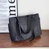 Bolso tote transfronterizo multibolsillos, nuevo bolso de hombro de gran capacidad para estudiante y para ir al trabajo, simple, fresco y de alta gama, para llevar debajo del brazo