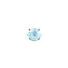 Pendiente de aleación de titanio F136 con diseño de ojo de ángel, engaste de garra en forma de copa, stud para labio de zirconia 5A, cabeza de joyería G23 de titanio con rosca de 0.9 mm