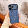 Aplicable a iPhone 18 Pro Max Funda de Teléfono Magnética con Anillo Fino de Tacto Suave para Apple 17 Cobertura Total de Lente Funda Protectora Anti-caídas