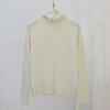 Suéter de Cachemira Fina para Otoño e Invierno, Doble Hilo, Alta Elasticidad, Corte Ajustado, Cuello Alto Apilado, Tejido de Punto Pullover para Mujer, Versátil de Manga Larga