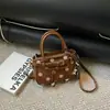 Bolso de Hombro de Gamuza con Lunares para Mujer, Nuevo Bolso de Mano de Gama Alta de Nicho para el Otoño 2026, Bolso Simple de Axila