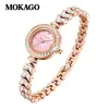 Mo Ya Gao Relógio Feminino Mais Vendido Relógio Pulseira Sereia Relógio de Nicho Completo em Diamante Explosões de Comércio Exterior Relógio de Quartzo à Prova d'Água