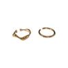 Anillo Liso Simple Elegante Set de Dos Piezas Personalizado ins Tendencia Viento Frío Abierto Ajustable Anillo de Dedo de Celebridad de Internet para Mujeres