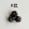 Dados de constelación de 20 mm dados de número de constelación de 12 caras juego de tres piezas dados de las doce constelaciones dados de la suerte en stock