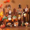 Colgantes de Árbol de Otoño Transfronterizos, Decoraciones para Casa Nueva, 36 Piezas de Decoraciones de Madera de Enano Calabaza de Otoño Acción de Gracias