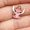 Mini Stitch de Desenho Animado DIY Acessórios para Joias com Gota de Óleo Pingente de Liga Chaveiro Brincos Colar Pulseira Pingente