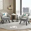 Sofá de Escritório Mesa de Centro Combinação Recepção Mesa e Cadeira Únicas Combinação Consulta Psicológica Sala de Recepção Comercial Lazer Simples