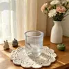 Vaso de vidrio rosa con forma de nube, vaso de agua de vidrio creativo, taza de café para el hogar, taza de leche, regalo para la oficina y estudiantes