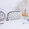 Bolsa de Cosméticos para Cuidados com a Pele Leve de Grande Capacidade com Laço Fofo Estilo Japonês de Viagem Fácil de Guardar