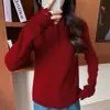 2025 Nuevo Otoño e Invierno Terciopelo Andy Siete Agujas Engrosado Cuello Alto Medio Tejido de Punto Manga Larga Corte de Mujer Camiseta Básica con Lentejuelas