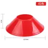 Disco marcador para entrenamiento de fútbol, engrosado y resistente al desgaste, disco marcador de tamaño pequeño, cono de tráfico, equipo de entrenamiento físico de forma redonda, identificación multicolor