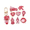 Estilo Europeu Tema AMOR Pingente de Óleo Gotejante Liga Coração Lábios Arco-Íris Charms Acessórios Atacado