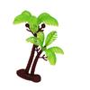 Simulación árbol frutal hoja verde escena de pasto adornos para pastel dinosaurio accesorios para hornear cocotero plug-in de cumpleaños al por mayor