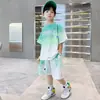 Ropa para Niños Conjunto de Verano para Niños 2026 Nuevo Traje Deportivo de Verano Delgado para Baloncesto Conjunto de Dos Piezas para Niños Mayores