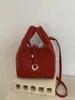Bolso de Cesta para Mujer Estilo Nuevo 2026 con Acabado de Lujo, Bolso Cruzado con Patrón de Lichi, Bolso Cubo de Diseño de Nicho, Bolso Grande para Mujer