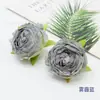 Kit de Materiais DIY para Flores Artificiais de Rosa, Caixa de Flores com Cabeças de Flores de Borda Queimada, Decoração de Cabeça de Flor de Rosa, Fabricação de Flores de Seda
