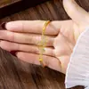 Popular Collar de Oro de Arena Vietnamita, Diseño de Moda, Pulsera de Mariposa Incrustada con Diamantes, Anillo, Juego de Aretes, Joyería de Estilo Sencillo