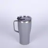 Taza de Coche Portátil para Almacenamiento en Frío al Aire Libre Transfronteriza con Asa, Taza de Agua para Oficina en Casa, Taza Aislada de Doble Pared de Acero Inoxidable 304