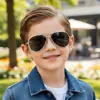 Gafas de Sol Aviador Retro de Doble Puente Estilo Nuevo Patas de Sardina para Niños y Niñas, Gafas Protectoras de Moda