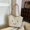 Bolso de paja transfronterizo 2026 verano nuevo bolso de playa colorido tejido gran capacidad bolso tote bolso cubo personalizado