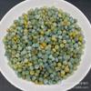 Cuentas de ábaco de agua azul bicolor de jade amarillo hielo de 5,5 mm, cuentas espaciadoras con agujeros grandes, accesorios de joyería para bricolaje, collar, pulsera, cuentas sueltas