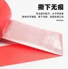 Cinta roja de tela adhesiva fuerte, sin costuras, impermeable, resistente al desgaste, para diseño decorativo, película protectora, cinta especial, 10 m, adhesivo sin residuos