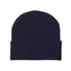 Chapéu de Lã Quente de Outono Masculino, Gorro Liso de Lã Colorido Sólido Unissex, Gorro Curto Estilo Coreano