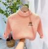 Malha Quente Estilo Ocidental para Meninos e Meninas Suéter Espesso de Inverno para Meninas Moda Infantil Pulôver Malha Costas