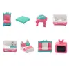 Mini Paisagem Móveis Criativos Ornamentos Sofá Cama TV Geladeira Artesanato de Resina DIY Decoração Casa de Bonecas Acessórios