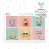 Mecrla Nova Decoração de Festa de Aniversário Balões de Folha de Alumínio Casquinha de Sorvete Cupcake