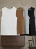 Nova Coleção de Primavera Estilo Coreano Simples Amigável à Pele Colete Emagrecedor Estilo Básico Top Básico sem Mangas Nadador para Mulheres