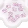 Accesorios de Encaje Tridimensional Hoja de Loto Hechos a Mano DIY Pulsera Collar Accesorios de Joyería Degradados Cuentas de Cristal de Loto de Doble Agujero