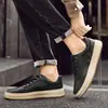 Transfronterizo 2025 Nuevos Zapatos de Hombre de Gama Alta Zapatos Casuales de Piel de Vaca Cuero Genuino para Hombre Zapatillas Versátiles Zapatos de Suela Gruesa de Moda para Hombre 45