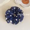 Elástico Elegante y de Moda de Lunares para Moño con Acabado de Alta Gama, Anillo Sencillo para el Cabello para Peinados de Moño, Cuerda Elástica Alta para el Cabello para Mujeres