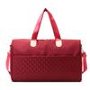 Bolsa de Viaje Transfronteriza para Mujer, Portátil, de Gran Capacidad, Bolsa de Fitness, Bolsa de Entrenamiento Deportivo, Bordado Rómbico, Versátil, Bolsa de Equipaje para Estudiante