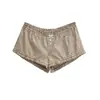 Shorts Rectos de Cuadros con Volantes y Botones Estilo Americano Chica Picante Diseño de Nicho Producto Nuevo Verano 2026 Sexy y Puro Deseo