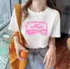 Camiseta de Manga Corta Versátil para Mujer Estilo Coreano y Japonés de Verano con Estampado Único de Dibujos Animados Lindos Diseño de Moda
